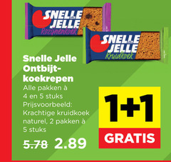  1 2 4 5 jelle ontbijt koekrepen pakken stuks kruidkoek naturel 