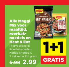  maggi noodles maaltijdmix 1 2 mix maaltijd roerbak noedels heat roerbaknoedels asia fry soy garlic ketjap knoflook zakken spaghetti bolognese 