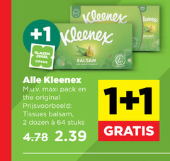  kleenex tissues zakdoeken 1 2 64 glazen zegel balsem aloe vera vitamin maxi pack original dozen stuks 