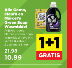  marcels green soap fleuril wasmiddel 1 2 navulling vanille katoen zakken liter black 