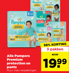 1 3 5 pampers premium protection pants 5x comfort bescherming maxi pakken 