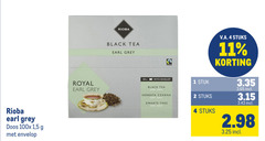  rioba thee 1 2 4 11 100 earl grey doos 5 envelop royal black tea with stuk zwarte stuks v.a. 