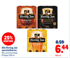  hertog jan speciaalbieren 6 10 25 300 johan brouwer karakter nederlandse zacht bitter moutig zoet aeg 7 5 meesterbrouwer grand prestige gerstewijn bitterzoet volmondig oor weizener tarwebier aromatisch fris ml swan 