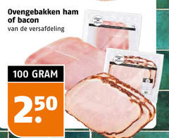  bacon ham 100 250 ovengebakken versafdeling 
