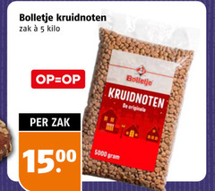  5 1500 5000 bolletje kruidnoten zak kilo originele 