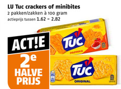  lu tuc zoutjes 2 100 crackers minibites pakken zakken actieprijs 2e halve paprika oven original 