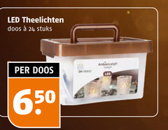  theelichten 24 650 led doos stuks 