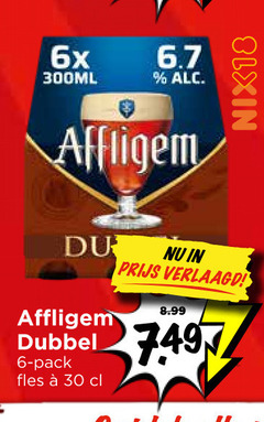  affligem speciaalbieren 6 30 6x 300ml nix18 du verlaagd dubbel pack fles 