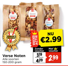 noten favoriet verse soorten voucher 