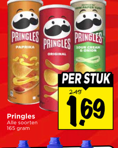  pringles chips paper tube paprika soorten original sour cream onion stuk 1 69 