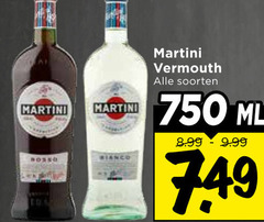  martini vermouth 750 bosso bianco soorten ml 