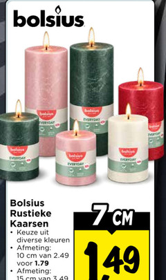  10 15 bolsius everyday bol rustieke kaarsen kleuren cm 7cm 