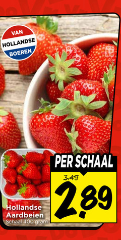  aardbeien 400 hollandse boeren schaal 