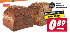  brood donker molen volkoren goud pompoen discountprijs 