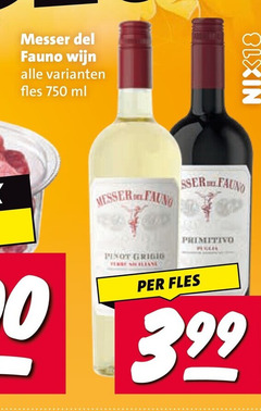  rode wijn witte 750 fles ml nix18 pinot grigio fee leane primitivo 