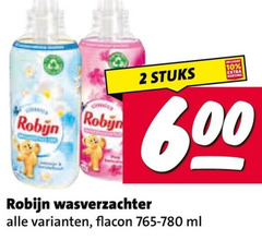  robijn wasverzachter 2 10 600 stuks flacon ml 
