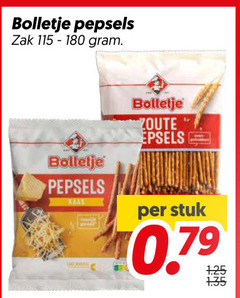  180 bolletje pepsels zak zoute stuk 