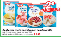  bakmix 2 oetker taart halve naturel dr.oetker kwark mango aardbei dr. zoete bakmixen pak pakken monchoutaart 
