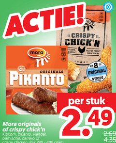  8 100 240 400 mora ouvrir crispy kipfilet filet poulet tendre vries 4x originals pikanto kipkorn viandel bamischijf carrero ca. original strips strip stuk chicken pak 