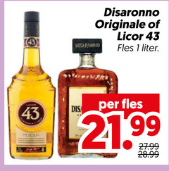  licor 43 disaronno amaretto likeur 1 originale fles liter 