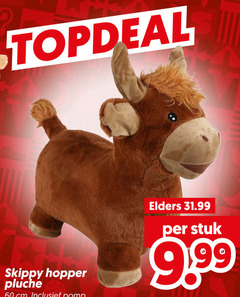  60 skippy hopper pluche cm pomp elders stuk 