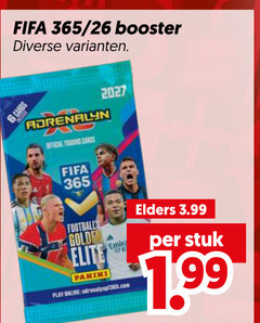  6 cards fifa 26 booster official trading golden elite play online elders 3.99 stuk 