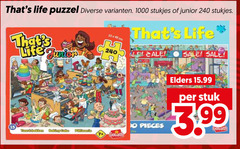  legpuzzel 33 48 240 1000 life puzzel stukjes junior cm taart bakken baking cake patisserie goliath pieces elders stuk 3.99 