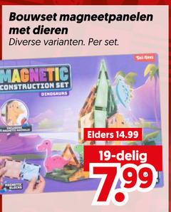  19 bouwset dieren magnetic construction dinosaurs elders delig hachette 