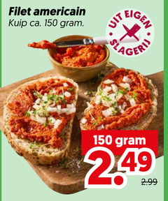  filet americain 150 kuip ca. 