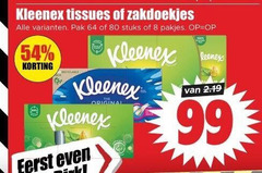  kleenex tissues zakdoeken 8 64 80 99 zakdoekjes pak stuks original eerst 