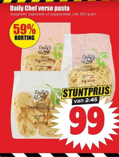 klik op dit plaatje voor een vergroting en voor vergelijkbare aanbiedingen gerelateerd aan
daily chef pasta tagliatelle 99 250 verse spaghetti pappardelle zak gemaakt daily chef pasta tagliatelle 99 250 verse spaghetti pappardelle zak gemaakt