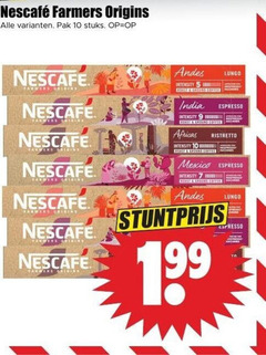 nescafe koffiecups 5 7 10 178 farmers origins pak stuks andes intensity lungo roast ground coffee machines india espresso ristretto mexico 