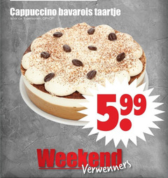  taart bavarois 8 cappuccino taartje ca. personen verwenners 
