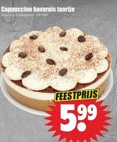  taart bavarois 8 cappuccino taartje ca. personen feestprijs 