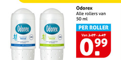  odorex deodorant 50 marine fresh activity protection anti transpirant natural rollers ml roller 