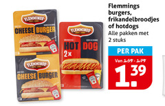  2 13 1901 flemmings cheese burger hot dog 2x burgers frikandelbroodjes hotdogs pakken stuks pak 