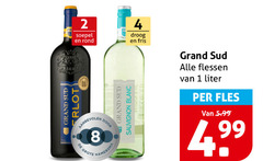  rode wijn witte 1 2 4 8 soepel rond grand hamersma sauvignon blanc droog fris flessen liter fles 5.99 