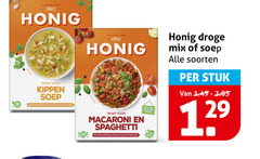  honig maaltijdmix soep 1867 basis kippen droge mix soorten stuk macaroni spaghetti 