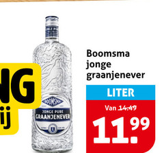  boomsma jenever jonge graanjenever liter 