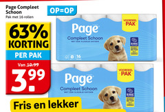  page toiletpapier 16 schoon pak rollen vleugje katoen fris voordeel 3d wave textuur reinigt beter minder gebruiken 