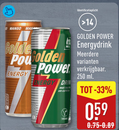  golden power energiedrank 14 33 go mango man energy energydrink meerdere cafeine 