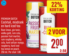  hard seltzer 2 4 5 22 200 250 mm premium dutch cocktail mixdrank iced tea rum limon gin tonic vodka gold cola passion fruit martini raspberry whisky mango lemon peach ml stuk wodka drink co alcoholic mixed mix with 