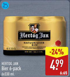  hertog jan blikjes bier 1 6 33 pack ml natuurzuiver traditioneel water granen hopsoorten 