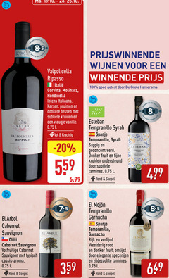  rode wijn witte 8 100 villa valpolicella ripasso denominazione origine corvina rondinella italiaans kersen pruimen donkere bessen kruiden vleugje vanille l hamersma prijswinnende wijnen winnende getest esteban tempranillo syrah spanje sappig geconcentreerd donker fruit fijne ondersteund tannines rond soepel vino with organic grown grapes bio cabernet sauvignon chili volfruitige cassis aroma wine chile garnacha rijk verfijnd weelderig rood omlijst elegante specerijen zijdezachte ally cassidy fc 