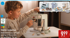  22 3 fsc www.fsc.org yo toy houten keukenset heteluchtfriteuse koffiezetapparaat apparaat theeservies waterkoker 