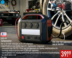 klik op dit plaatje voor een vergroting en voor vergelijkbare aanbiedingen gerelateerd aan
3 10 150 am jaar ride go jumpstarter 2x usb uitgangen 3x 12v rood ingebouwde compressor oppompen banden psi bar speeltoestellen 10.000 capaciteit starthulpkabel overbelastingsbeveiliging ca. cm stuk 3 10 150 am jaar ride go jumpstarter 2x usb uitgangen 3x 12v rood ingebouwde compressor oppompen banden psi bar speeltoestellen 10.000 capaciteit starthulpkabel overbelastingsbeveiliging ca. cm stuk