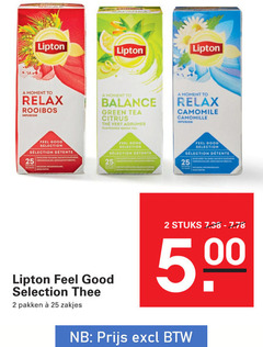 klik op dit plaatje voor een vergroting en voor vergelijkbare aanbiedingen gerelateerd aan
lipton thee 2 25 moment to relax rooibos infusion balance green tea citrus flavoured camomile camomille feel good selection bags sachets fraicheur pakken zakjes stuks lipton thee 2 25 moment to relax rooibos infusion balance green tea citrus flavoured camomile camomille feel good selection bags sachets fraicheur pakken zakjes stuks