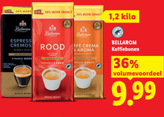  bellarom koffiebonen 20 36 100 l espresso intense velvety certified coffee strength good rood balanced aroma 1 2 kilo crema aromatic whole beans volumevoordeel 