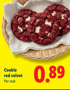  koeken cookie red velvet stuk 