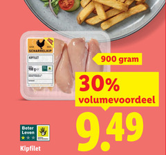  kipfilet 30 scharrelkip ge beter leven volumevoordeel 